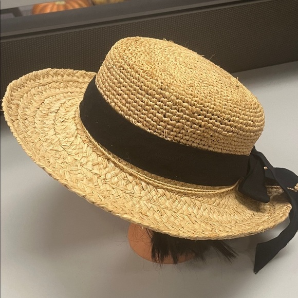 Scala Stylish Straw Hat w/ removable Black Band main image 5